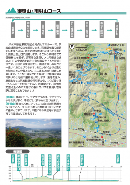 御嶽山・雨引山コース 『御嶽山・雨引山コース』の画像